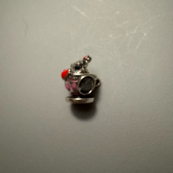 Disney Parks Charm with Red and Pink Hearts Pandora. Like new - Picture 3 of 6